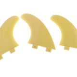 Maxbell Maxbell 3 x Surfboard 3 G5 Fiberglass for Shortboard Funboard Surfers Yellow