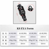 Maxbell Maxbell Bike Air Rear Shock Rear Reducer Absorbing Damping Absorber Dual Air 125mm