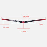 Maxbell Extra Long Bike Handlebar Riser 15mm for Road Bike Most Bicycle Cycling black red - Aladdin Shoppers