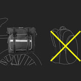 Maxbell Durable Bicycle Rear Seat Bag for Outdoor MTB Bicycle black - Aladdin Shoppers