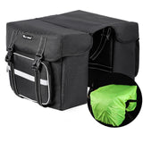 Maxbell Durable Bicycle Rear Seat Bag for Outdoor MTB Bicycle black and Rain cover - Aladdin Shoppers