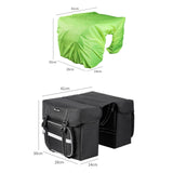 Maxbell Durable Bicycle Rear Seat Bag for Outdoor MTB Bicycle black and Rain cover - Aladdin Shoppers