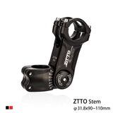 Maxbell 31.8mm Bike Stem Adjustable Angle for Mountain Bike black 31.8x110mm - Aladdin Shoppers