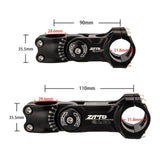 Maxbell 31.8mm Bike Stem Adjustable Angle for Mountain Bike black 31.8x110mm - Aladdin Shoppers