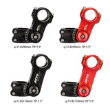 Maxbell 31.8mm Bike Stem Adjustable Angle for Mountain Bike black 31.8x110mm - Aladdin Shoppers