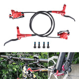 Maxbell Maxbell Universal Bike Disc Brakes Refit Parts F160/R140 for FAT Bike Trail Bike Red L R