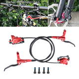 Maxbell Maxbell Universal Bike Disc Brakes Refit Parts F160/R140 for FAT Bike Trail Bike Red L R