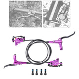 Maxbell Maxbell Universal Bike Disc Brakes Refit Parts F160/R140 for FAT Bike Trail Bike Purple L R