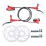 Maxbell Maxbell Universal Bike Disc Brakes Refit Parts F160/R140 for FAT Bike Trail Bike Red 2 Discbrake