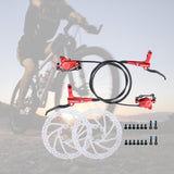 Maxbell Maxbell Universal Bike Disc Brakes Refit Parts F160/R140 for FAT Bike Trail Bike Red 2 Discbrake