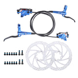 Maxbell Maxbell Universal Bike Disc Brakes Refit Parts F160/R140 for FAT Bike Trail Bike Blue 2 Discbrake