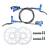 Maxbell Maxbell Universal Bike Disc Brakes Refit Parts F160/R140 for FAT Bike Trail Bike Blue 2 Discbrake