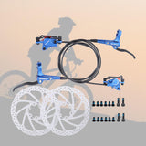 Maxbell Maxbell Universal Bike Disc Brakes Refit Parts F160/R140 for FAT Bike Trail Bike Blue 2 Discbrake