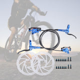 Maxbell Maxbell Universal Bike Disc Brakes Refit Parts F160/R140 for FAT Bike Trail Bike Blue 2 Discbrake