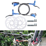 Maxbell Maxbell Universal Bike Disc Brakes Refit Parts F160/R140 for FAT Bike Trail Bike Blue 2 Discbrake