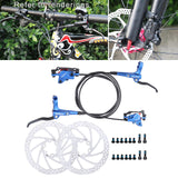 Maxbell Maxbell Universal Bike Disc Brakes Refit Parts F160/R140 for FAT Bike Trail Bike Blue 2 Discbrake