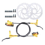 Maxbell Maxbell Universal Bike Disc Brakes Refit Parts F160/R140 for FAT Bike Trail Bike Gold 2 Discbrake