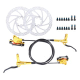 Maxbell Maxbell Universal Bike Disc Brakes Refit Parts F160/R140 for FAT Bike Trail Bike Gold 2 Discbrake