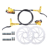 Maxbell Maxbell Universal Bike Disc Brakes Refit Parts F160/R140 for FAT Bike Trail Bike Gold 2 Discbrake