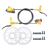 Maxbell Maxbell Universal Bike Disc Brakes Refit Parts F160/R140 for FAT Bike Trail Bike Gold 2 Discbrake