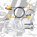 Maxbell Maxbell Universal Bike Disc Brakes Refit Parts F160/R140 for FAT Bike Trail Bike Gold 2 Discbrake