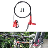 Maxbell Maxbell Universal Bike Disc Brakes Refit Parts F160/R140 for FAT Bike Trail Bike Red L