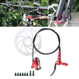 Maxbell Maxbell Universal Bike Disc Brakes Refit Parts F160/R140 for FAT Bike Trail Bike Red L 1 Discbrake