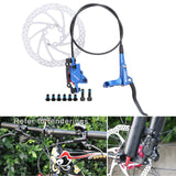 Maxbell Maxbell Universal Bike Disc Brakes Refit Parts F160/R140 for FAT Bike Trail Bike Blue R 1 Discbrake