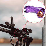 Maxbell Bike Stem -17 Degree 31.8/35 x 90mm for Bicycle MTB Road Bike Purple - Aladdin Shoppers
