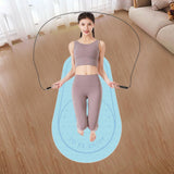 Maxbell Non-Slip Skipping Rope Mat Yoga Joints Protector Pad 1400x660x6mm Blue - Aladdin Shoppers