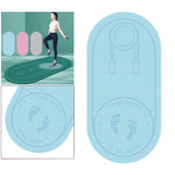 Maxbell Non-Slip Skipping Rope Mat Yoga Joints Protector Pad 1400x660x6mm Blue - Aladdin Shoppers