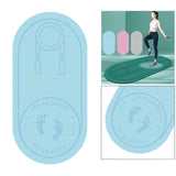 Maxbell Non-Slip Skipping Rope Mat Yoga Joints Protector Pad 1400x660x6mm Blue - Aladdin Shoppers