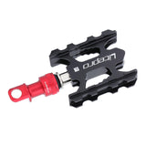 Maxbell Maxbell Fast Pedal Pedal CNC Quick Release Base Buckle for Brompton Folding Bike Red