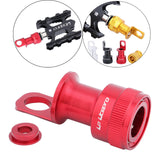 Maxbell Maxbell Fast Pedal Pedal CNC Quick Release Base Buckle for Brompton Folding Bike Red