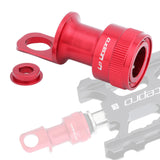 Maxbell Maxbell Fast Pedal Pedal CNC Quick Release Base Buckle for Brompton Folding Bike Red