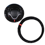 Maxbell 38CM Universal Car Steering Wheel Cover Winter Warm Plush Non Slip Car Wheel Black - Aladdin Shoppers