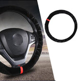 Maxbell 38CM Universal Car Steering Wheel Cover Winter Warm Plush Non Slip Car Wheel Black - Aladdin Shoppers