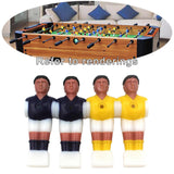 Maxbell 4x Foosball Men Soccer Table Guys Football Accessory 2 yellow 2 purple - Aladdin Shoppers