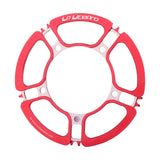 Maxbell Bike 170mm Crank Arm Bicycle Crankset BCD 130mm Crank 53 56 58T Red 53T - Aladdin Shoppers