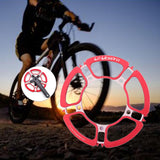 Maxbell Bike 170mm Crank Arm Bicycle Crankset BCD 130mm Crank 53 56 58T Red 53T - Aladdin Shoppers