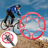 Maxbell Bike 170mm Crank Arm Bicycle Crankset BCD 130mm Crank 53 56 58T Red 53T - Aladdin Shoppers
