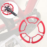 Maxbell Bike 170mm Crank Arm Bicycle Crankset BCD 130mm Crank 53 56 58T Red 53T - Aladdin Shoppers