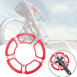 Maxbell Bike 170mm Crank Arm Bicycle Crankset BCD 130mm Crank 53 56 58T Red 53T - Aladdin Shoppers