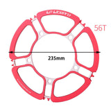 Maxbell Bike 170mm Crank Arm Bicycle Crankset BCD 130mm Crank 53 56 58T Red 56T - Aladdin Shoppers