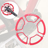 Maxbell Bike 170mm Crank Arm Bicycle Crankset BCD 130mm Crank 53 56 58T Red 56T - Aladdin Shoppers