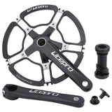 Maxbell Folding Bike Crankset 7075-T6 Aluminum BMX 130BCD 170mm Crankarm 58T Black - Aladdin Shoppers