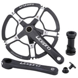 Maxbell Folding Bike Crankset 7075-T6 Aluminum BMX 130BCD 170mm Crankarm 58T Black - Aladdin Shoppers