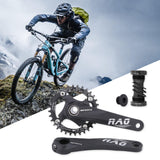 Maxbell Bike Crankset 104BCD Chainring 8 9 10 11 Speed BMX Component black axis 32T - Aladdin Shoppers