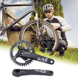 Maxbell Bike Crankset 104BCD Chainring 8 9 10 11 Speed BMX Component black axis 36T - Aladdin Shoppers