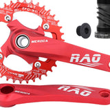 Maxbell Bike Crankset 104BCD Chainring 8 9 10 11 Speed BMX Component red axis 38T - Aladdin Shoppers